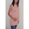 Туника за бременни в светло розово